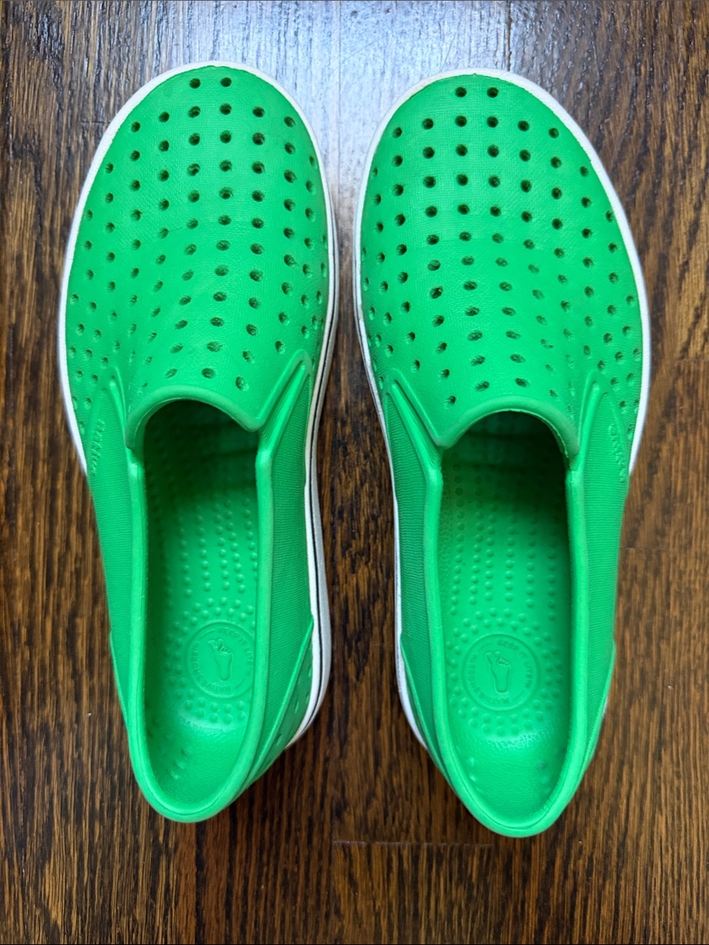 Native Kids Green Slip-On Water-Ready Shoes size 12